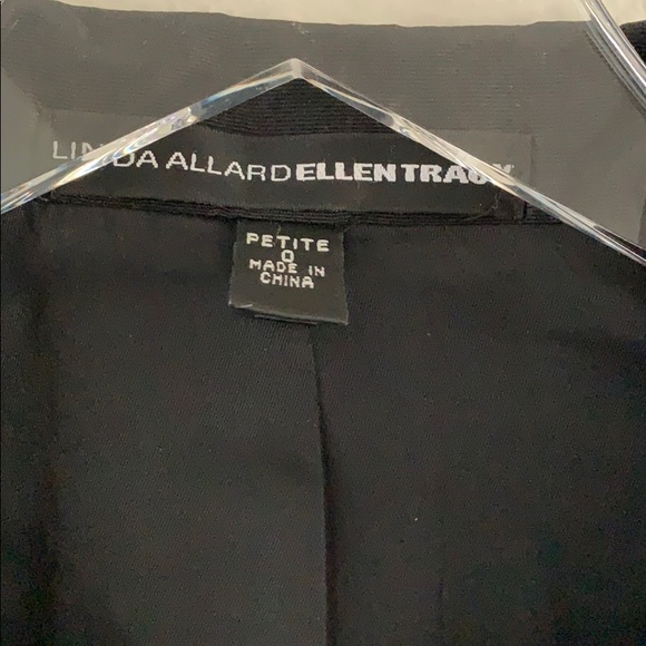 Linda Allard Ellen Tracy Black Zip Career Jacket - Picture 4 of 8